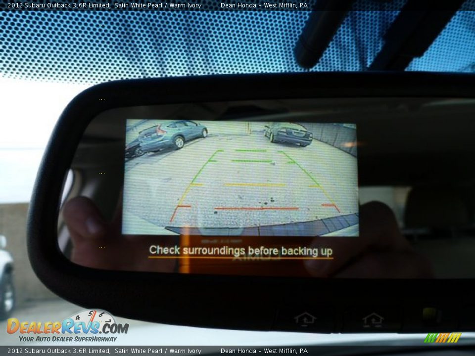 2012 Subaru Outback 3.6R Limited Satin White Pearl / Warm Ivory Photo #18