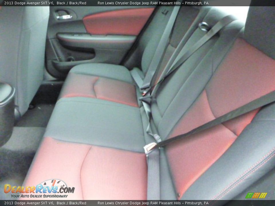 Rear Seat of 2013 Dodge Avenger SXT V6 Photo #13