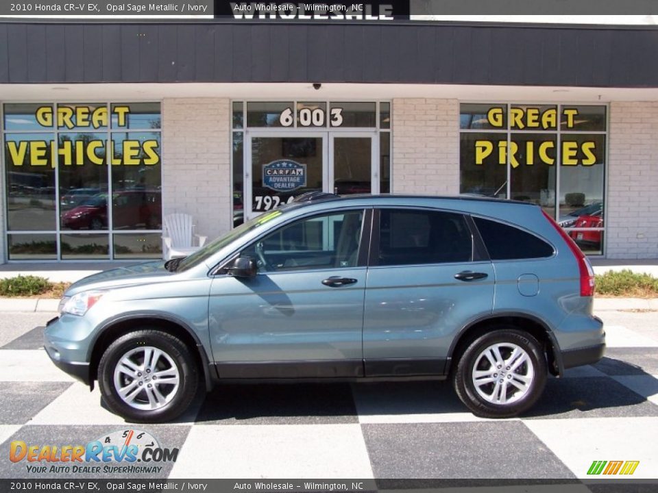 2010 Honda CR-V EX Opal Sage Metallic / Ivory Photo #1