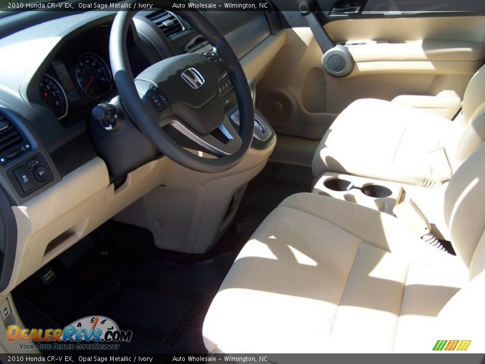 2010 Honda CR-V EX Opal Sage Metallic / Ivory Photo #11