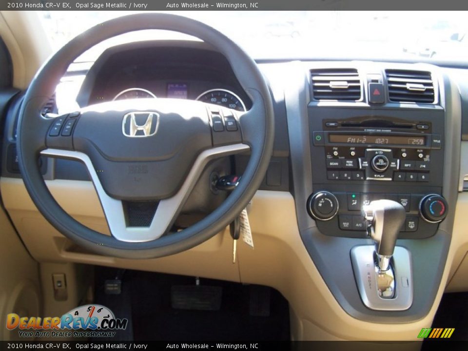2010 Honda CR-V EX Opal Sage Metallic / Ivory Photo #16