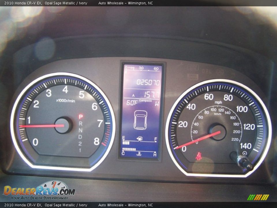 2010 Honda CR-V EX Opal Sage Metallic / Ivory Photo #17