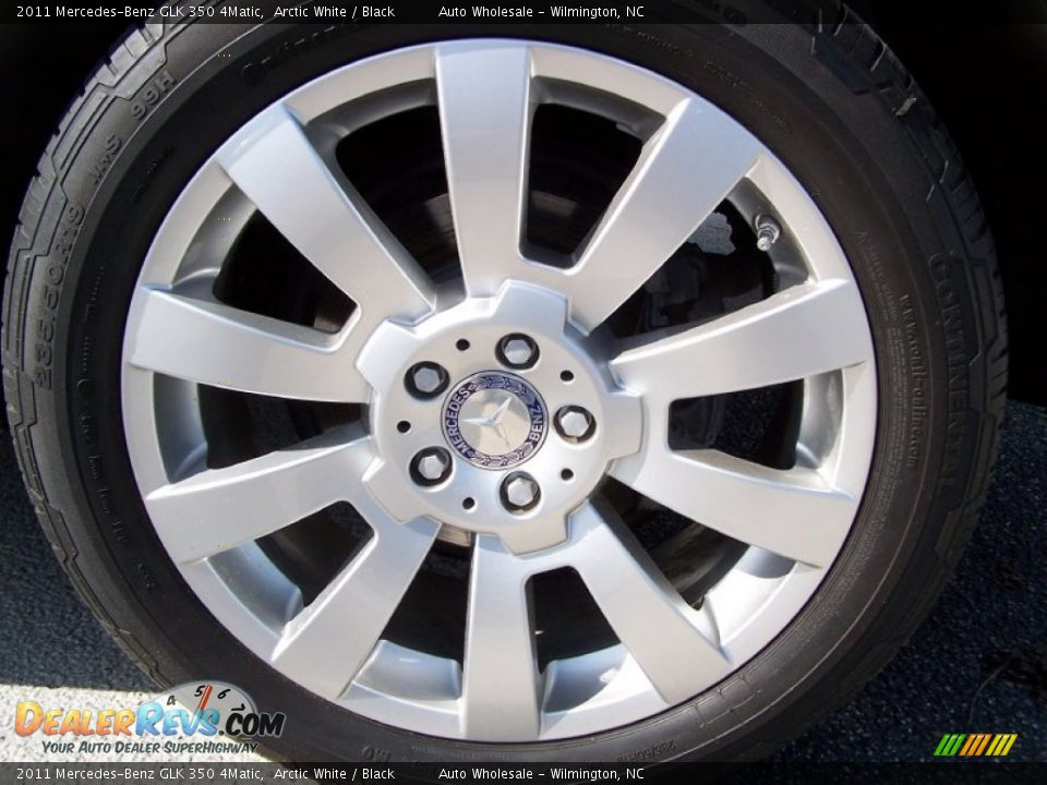 2011 Mercedes-Benz GLK 350 4Matic Arctic White / Black Photo #8