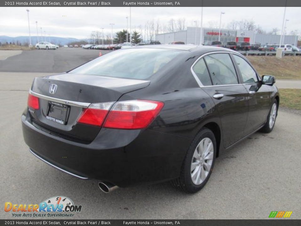 2013 Honda Accord EX Sedan Crystal Black Pearl / Black Photo #18