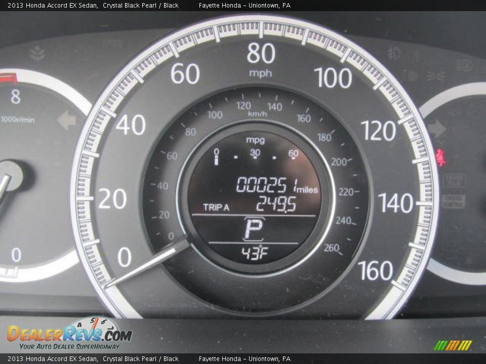 2013 Honda Accord EX Sedan Crystal Black Pearl / Black Photo #20