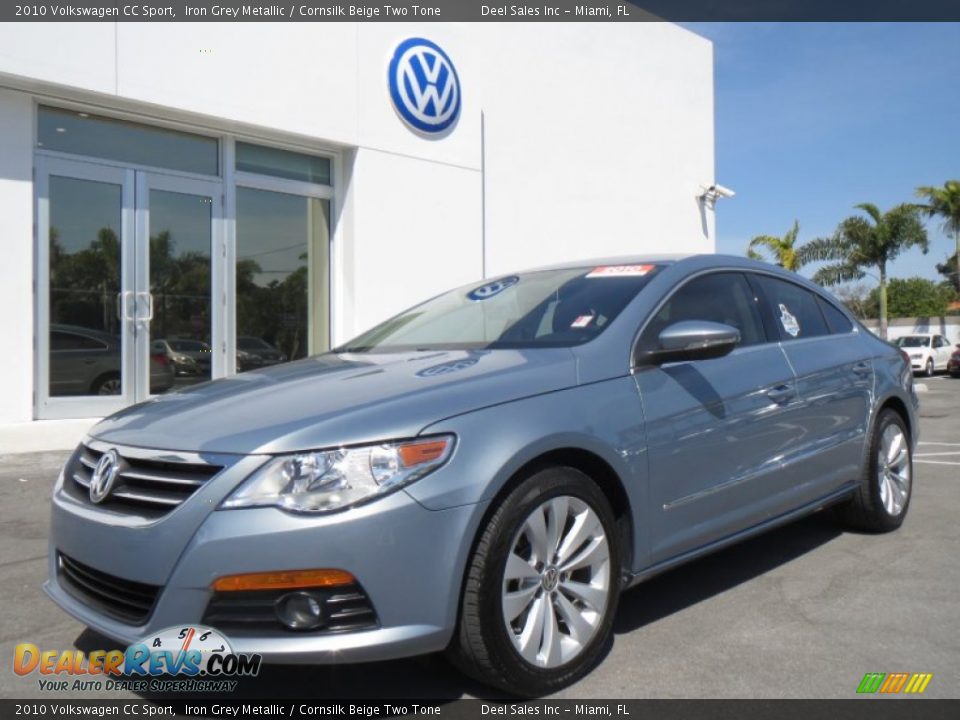 2010 Volkswagen CC Sport Iron Grey Metallic / Cornsilk Beige Two Tone Photo #1