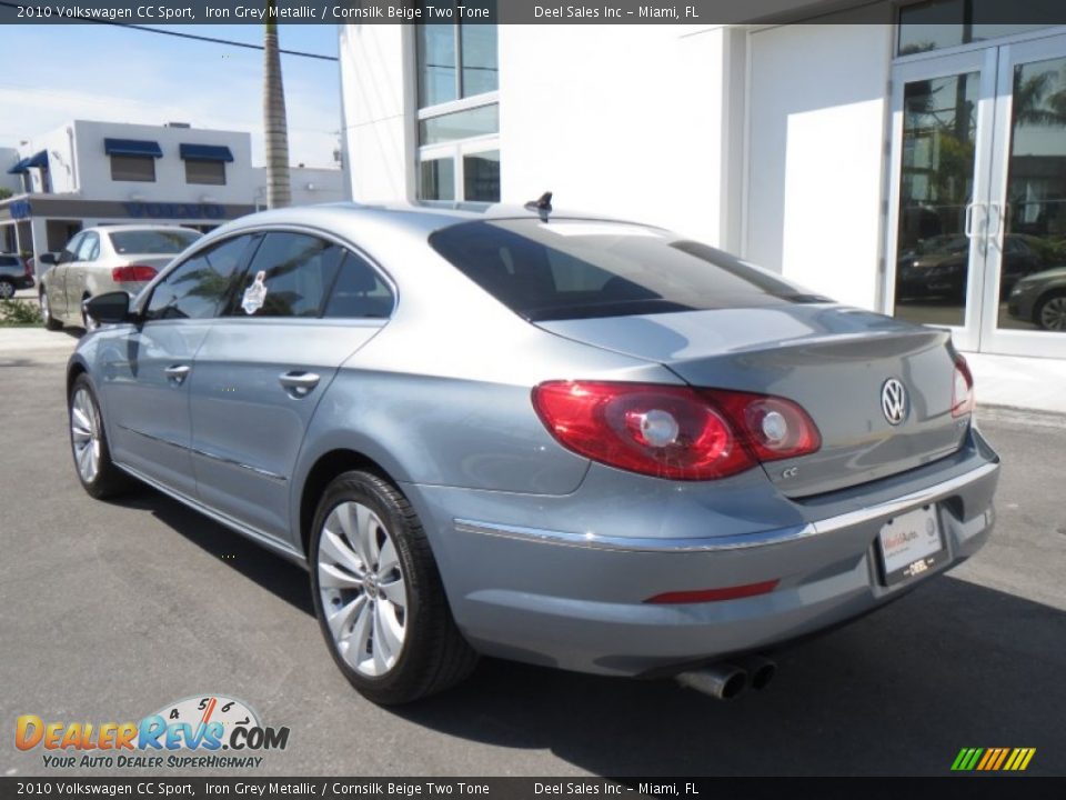 2010 Volkswagen CC Sport Iron Grey Metallic / Cornsilk Beige Two Tone Photo #3