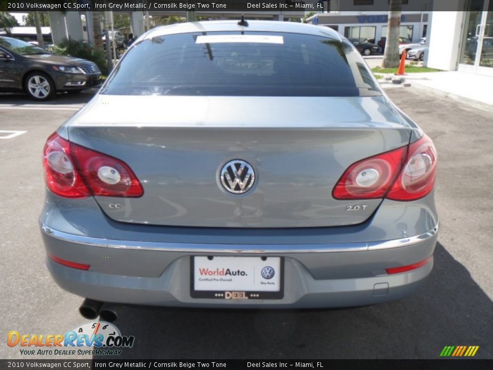 2010 Volkswagen CC Sport Iron Grey Metallic / Cornsilk Beige Two Tone Photo #4