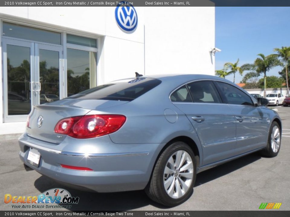 2010 Volkswagen CC Sport Iron Grey Metallic / Cornsilk Beige Two Tone Photo #5