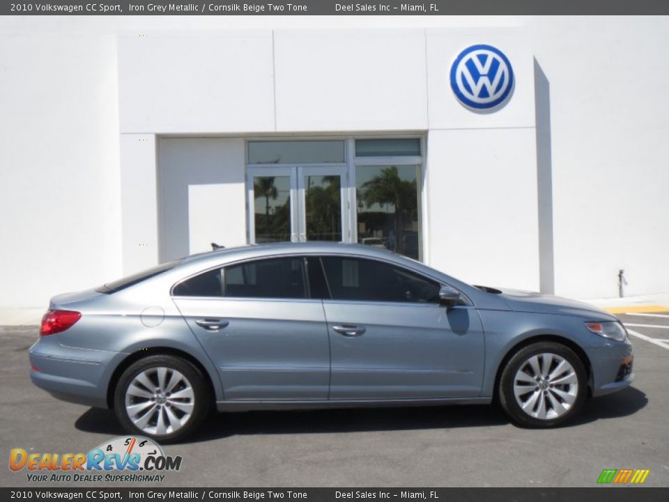 2010 Volkswagen CC Sport Iron Grey Metallic / Cornsilk Beige Two Tone Photo #6