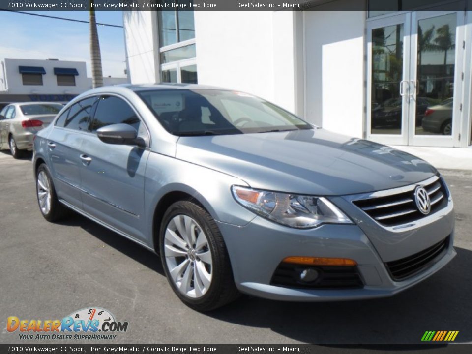2010 Volkswagen CC Sport Iron Grey Metallic / Cornsilk Beige Two Tone Photo #7