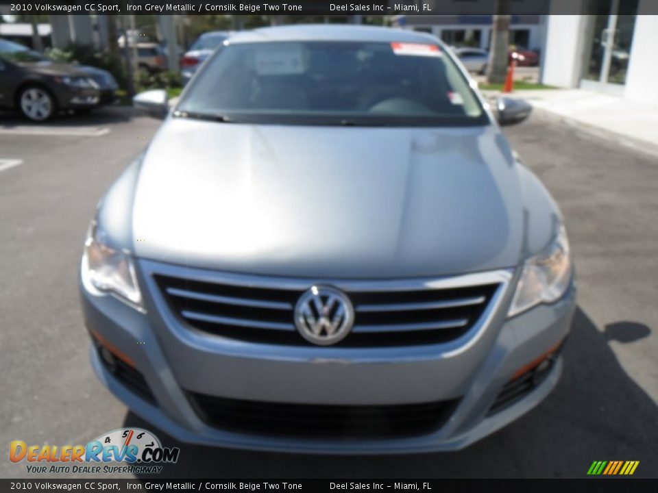 2010 Volkswagen CC Sport Iron Grey Metallic / Cornsilk Beige Two Tone Photo #8
