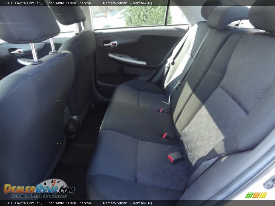 2010 Toyota Corolla S Super White / Dark Charcoal Photo #13