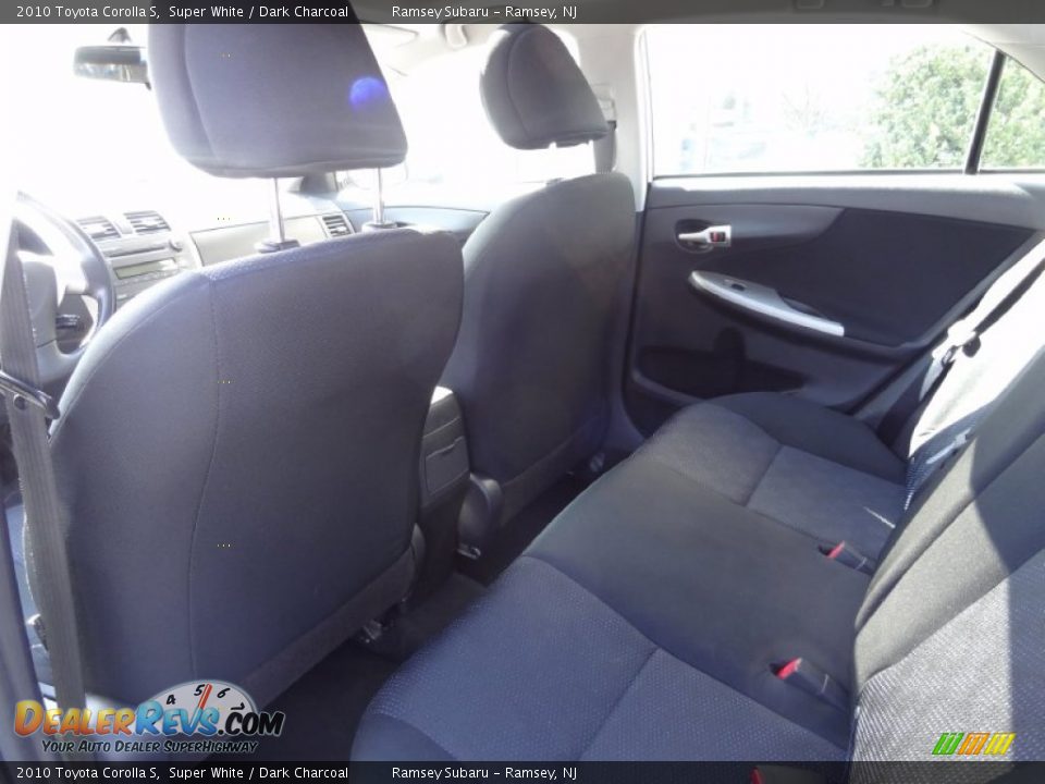 2010 Toyota Corolla S Super White / Dark Charcoal Photo #14