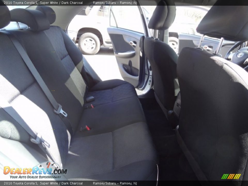 2010 Toyota Corolla S Super White / Dark Charcoal Photo #19