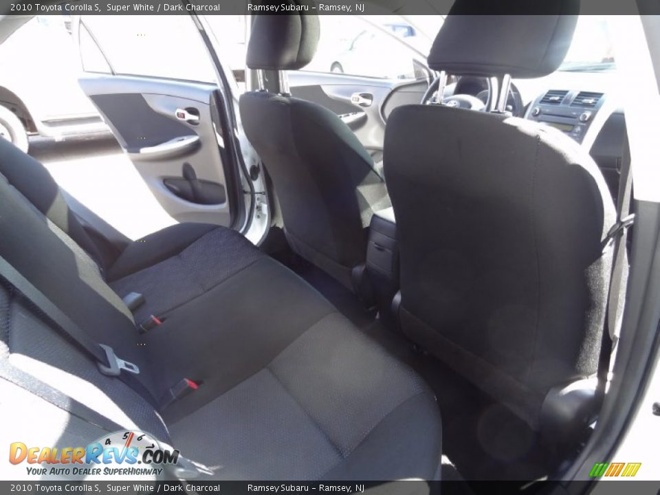2010 Toyota Corolla S Super White / Dark Charcoal Photo #20