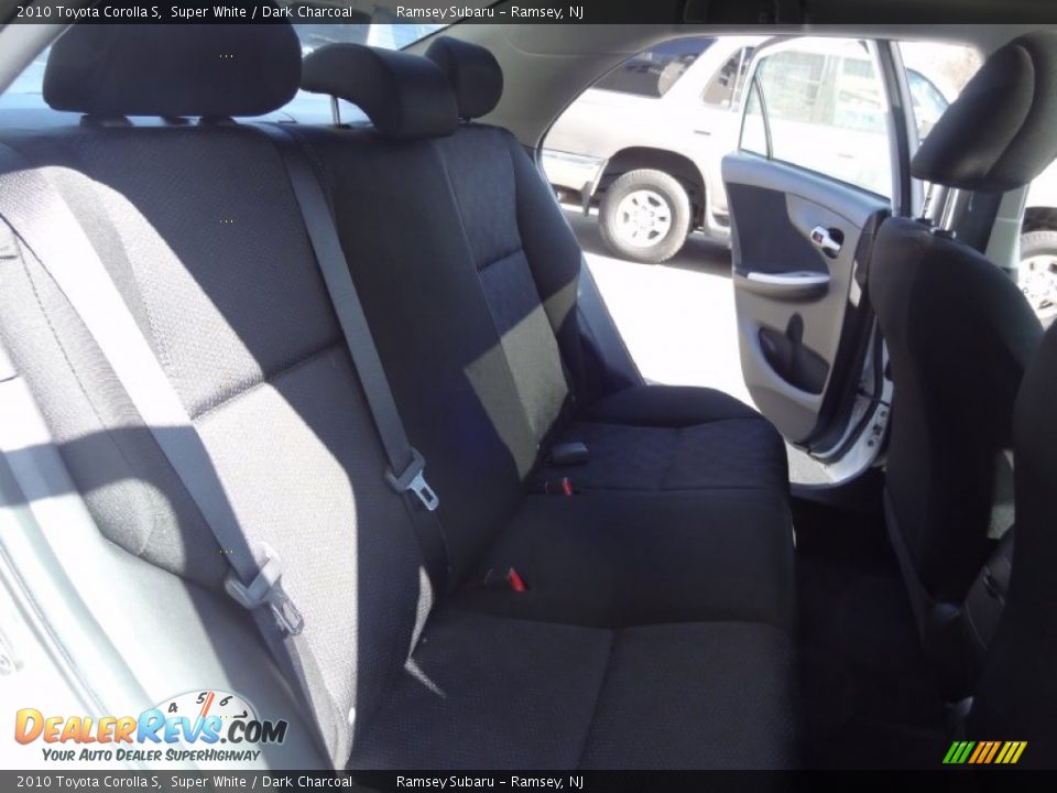 2010 Toyota Corolla S Super White / Dark Charcoal Photo #21
