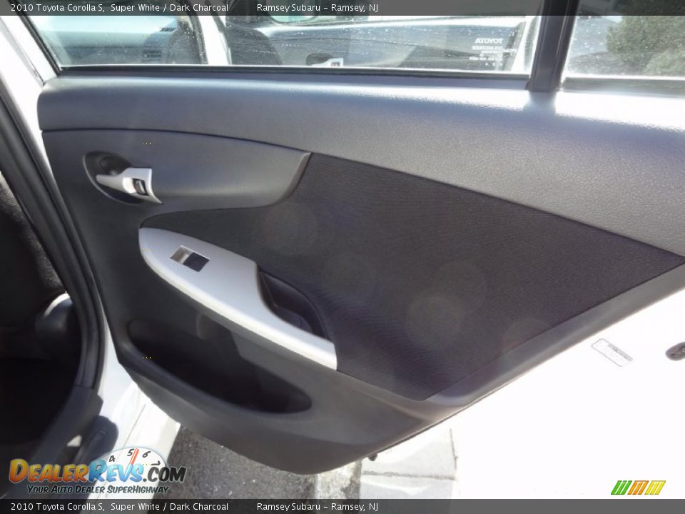 2010 Toyota Corolla S Super White / Dark Charcoal Photo #22