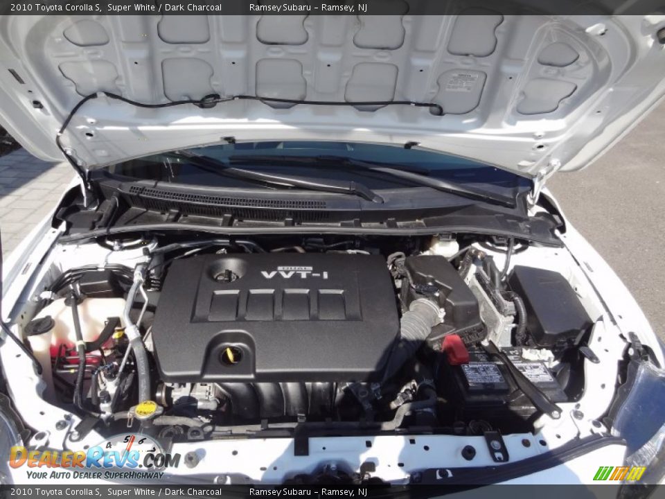 2010 Toyota Corolla S Super White / Dark Charcoal Photo #33
