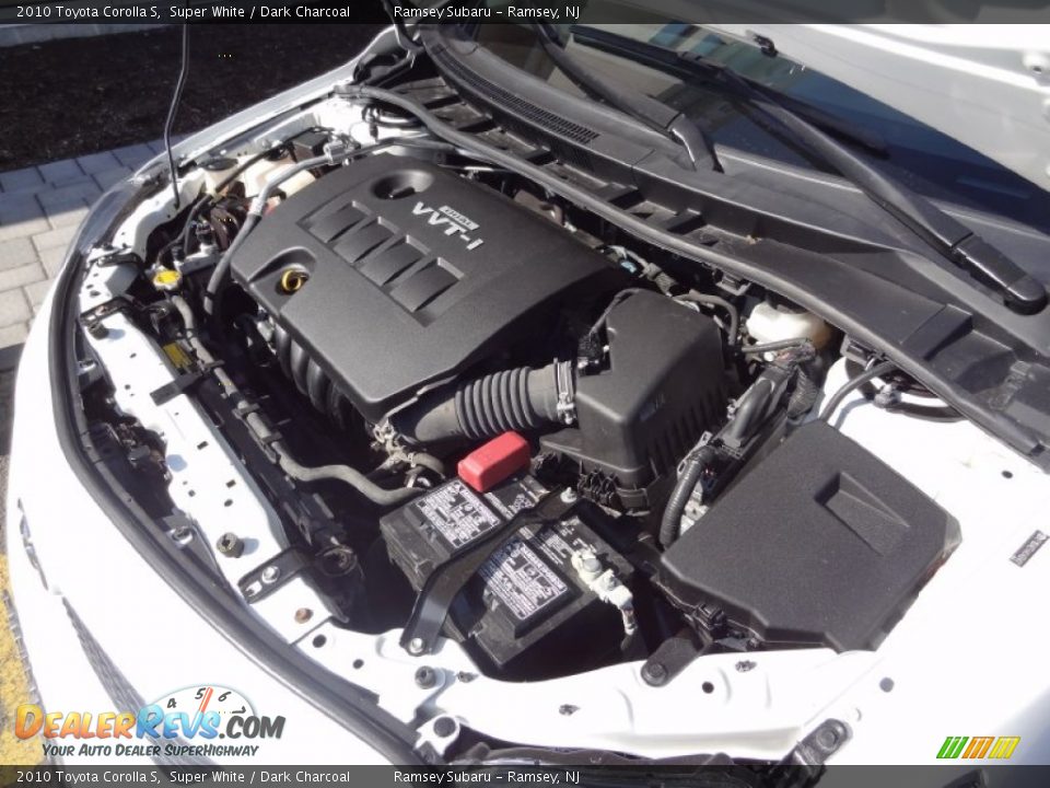 2010 Toyota Corolla S Super White / Dark Charcoal Photo #34