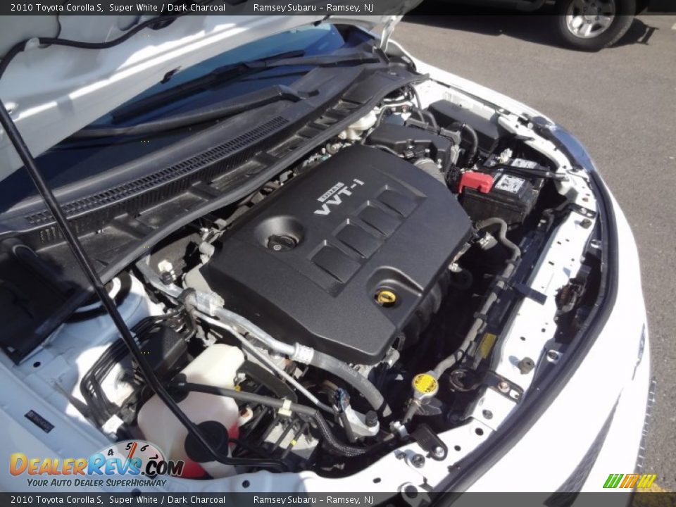 2010 Toyota Corolla S Super White / Dark Charcoal Photo #35