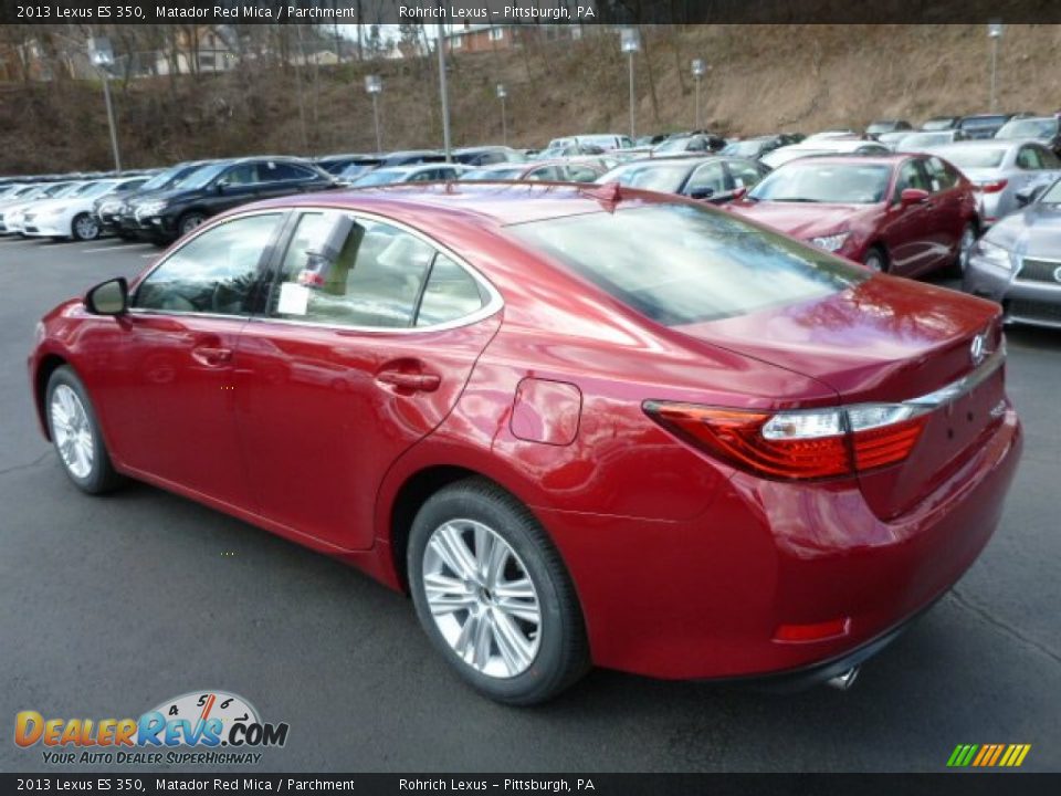 2013 Lexus ES 350 Matador Red Mica / Parchment Photo #2