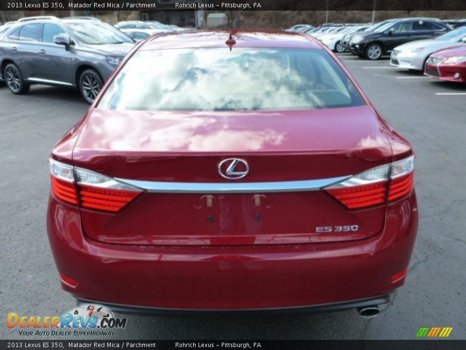 2013 Lexus ES 350 Matador Red Mica / Parchment Photo #3