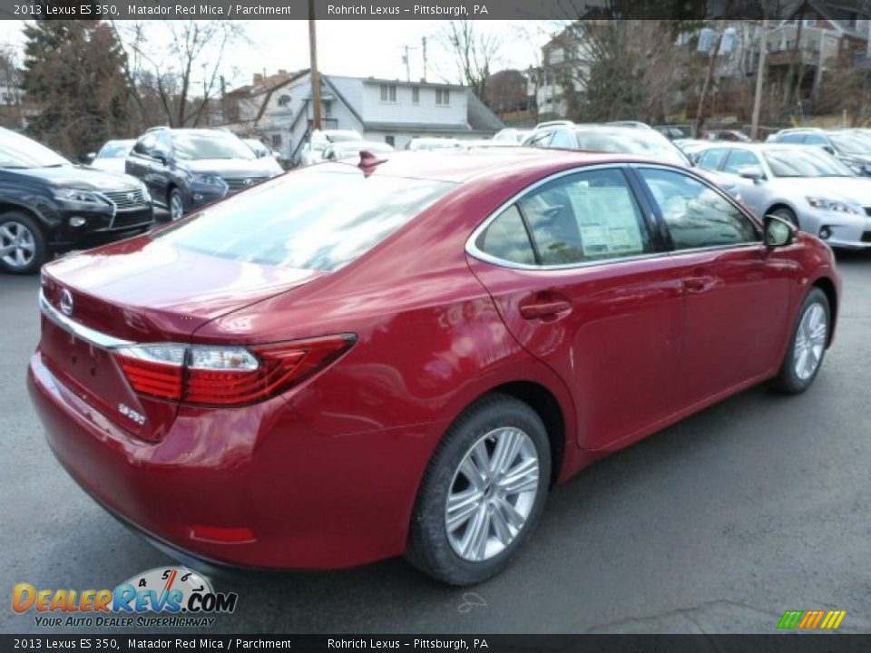 2013 Lexus ES 350 Matador Red Mica / Parchment Photo #4