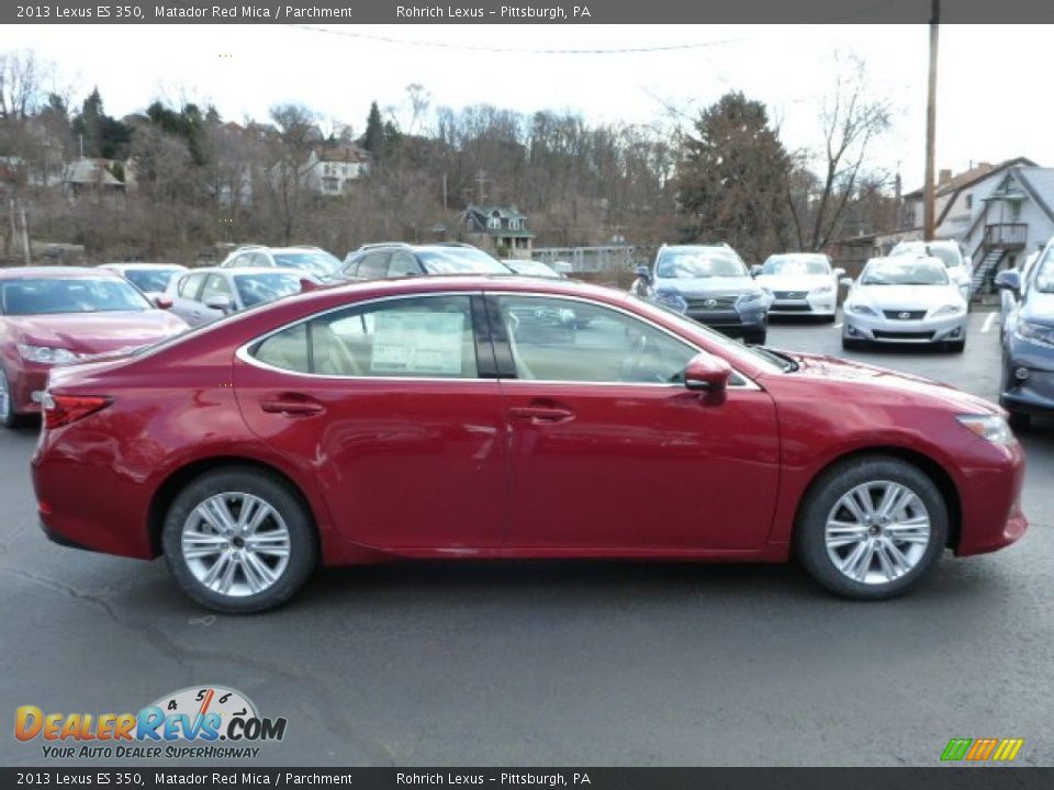 2013 Lexus ES 350 Matador Red Mica / Parchment Photo #5