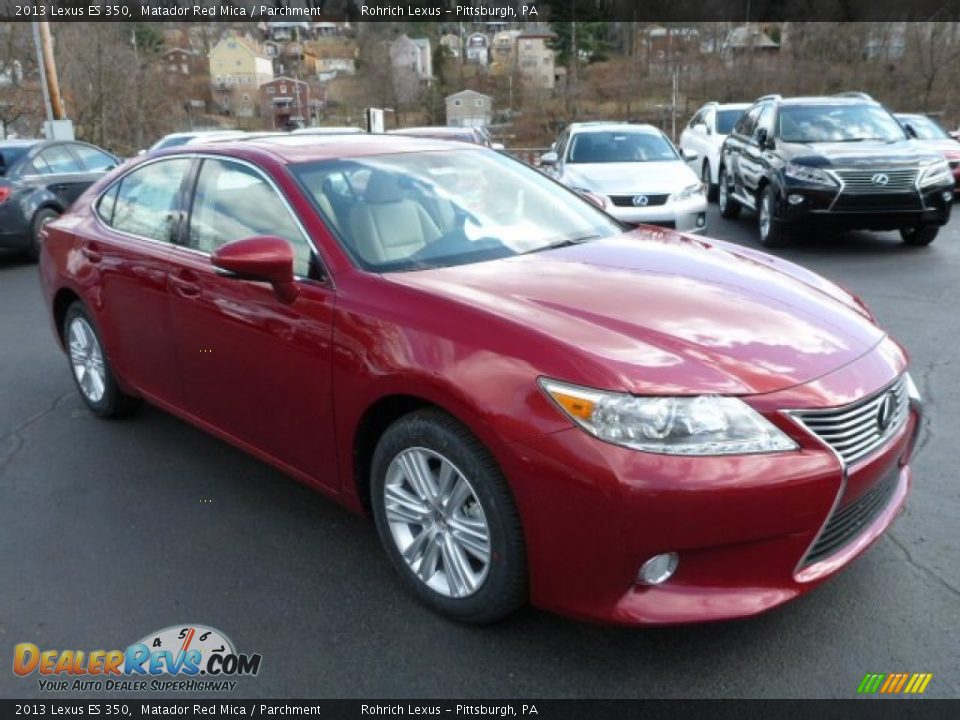 2013 Lexus ES 350 Matador Red Mica / Parchment Photo #6