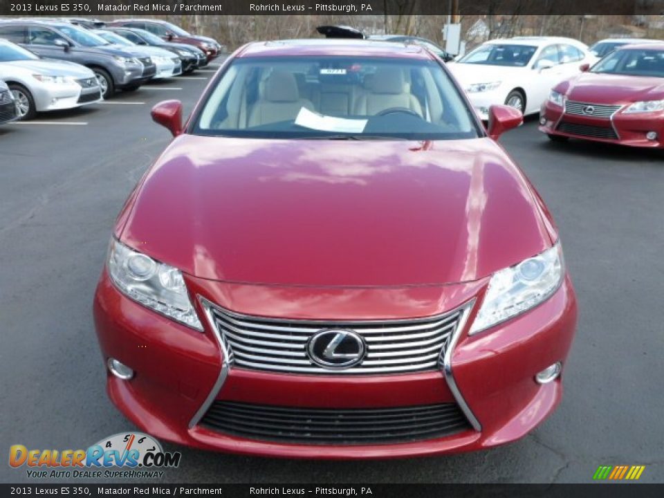 2013 Lexus ES 350 Matador Red Mica / Parchment Photo #7