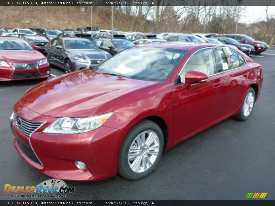 2013 Lexus ES 350 Matador Red Mica / Parchment Photo #8