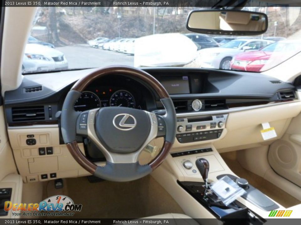 2013 Lexus ES 350 Matador Red Mica / Parchment Photo #12