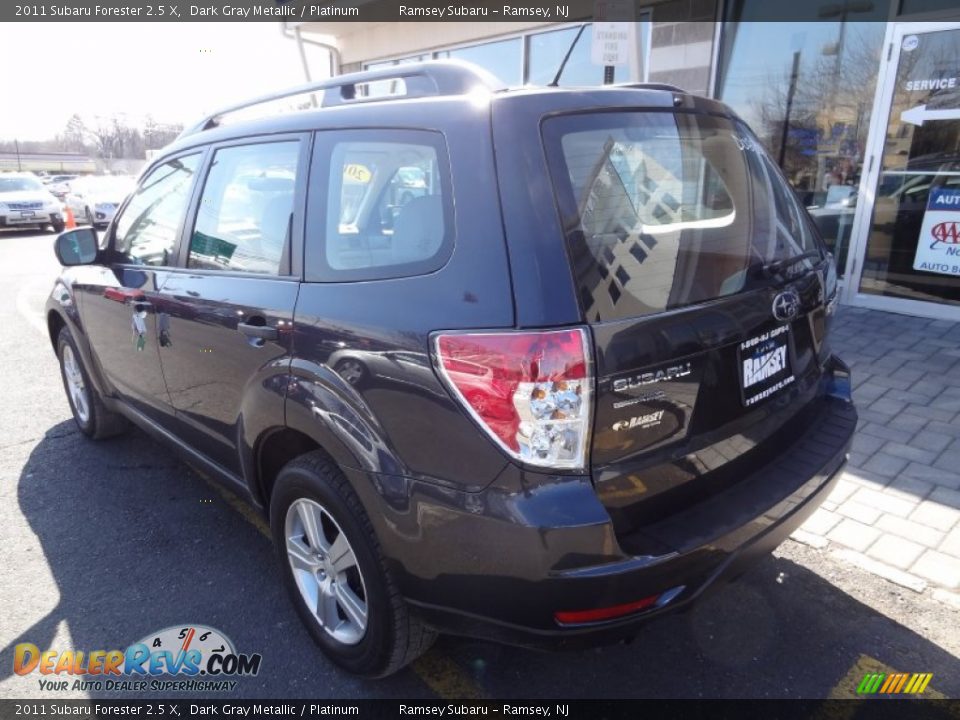 2011 Subaru Forester 2.5 X Dark Gray Metallic / Platinum Photo #5