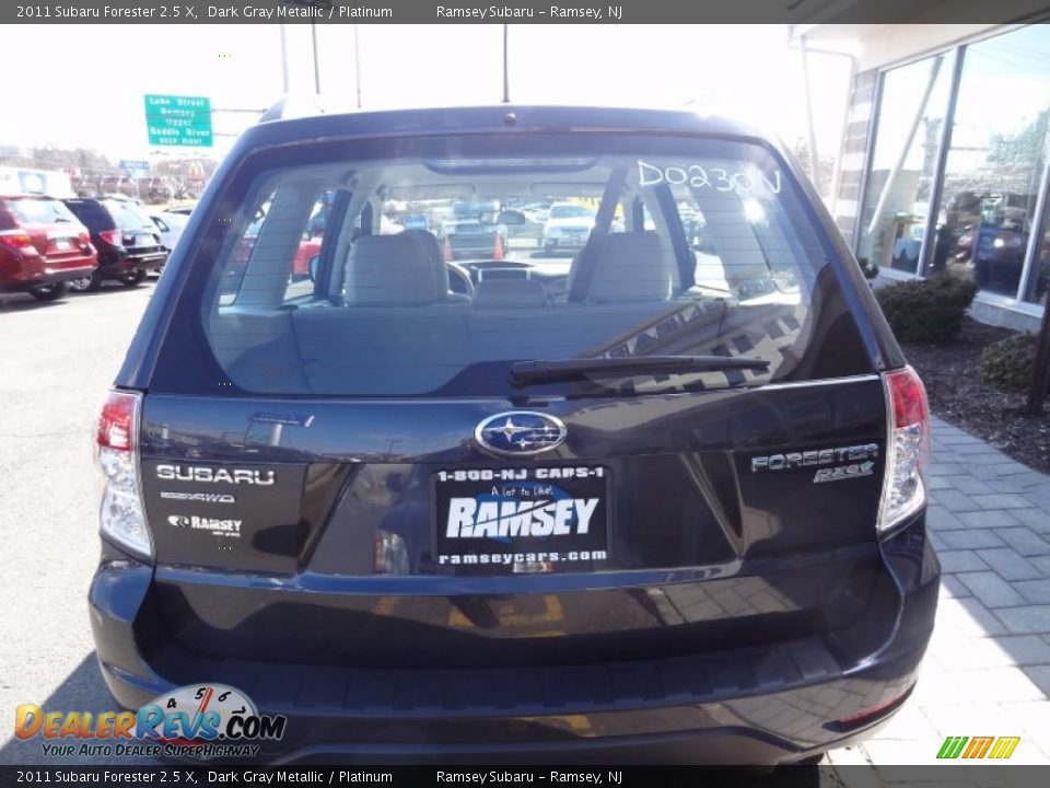 2011 Subaru Forester 2.5 X Dark Gray Metallic / Platinum Photo #6