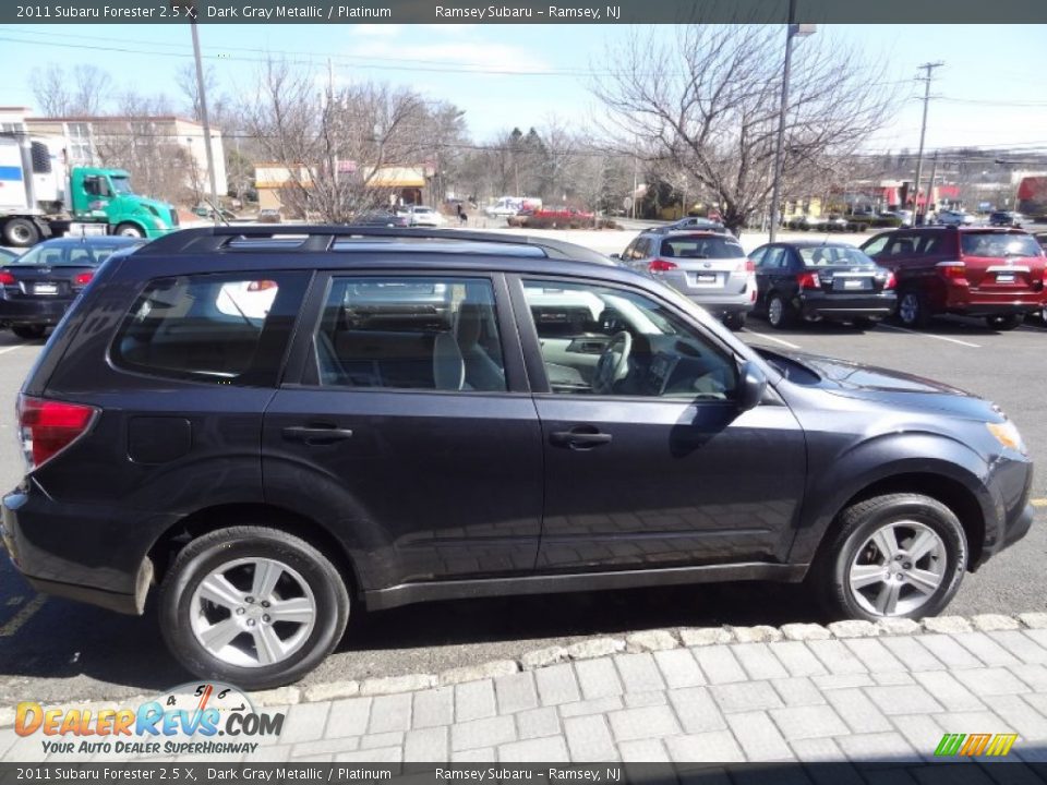 2011 Subaru Forester 2.5 X Dark Gray Metallic / Platinum Photo #8