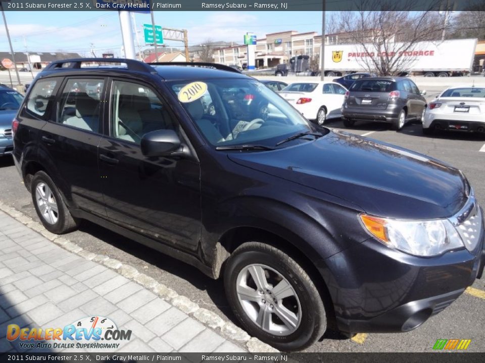 2011 Subaru Forester 2.5 X Dark Gray Metallic / Platinum Photo #9