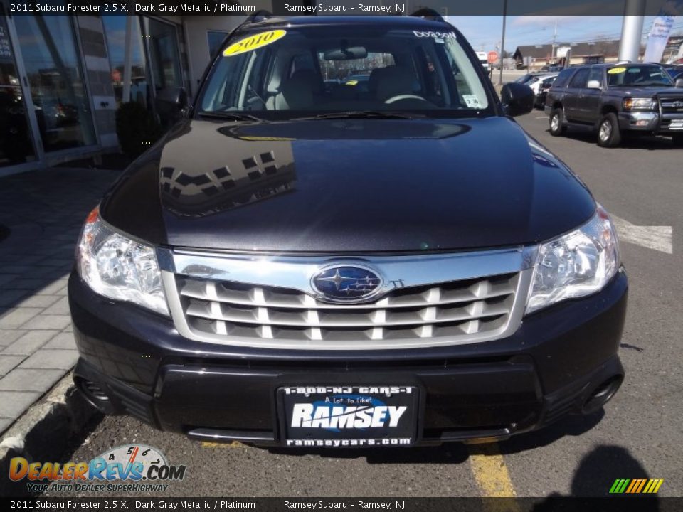 2011 Subaru Forester 2.5 X Dark Gray Metallic / Platinum Photo #11