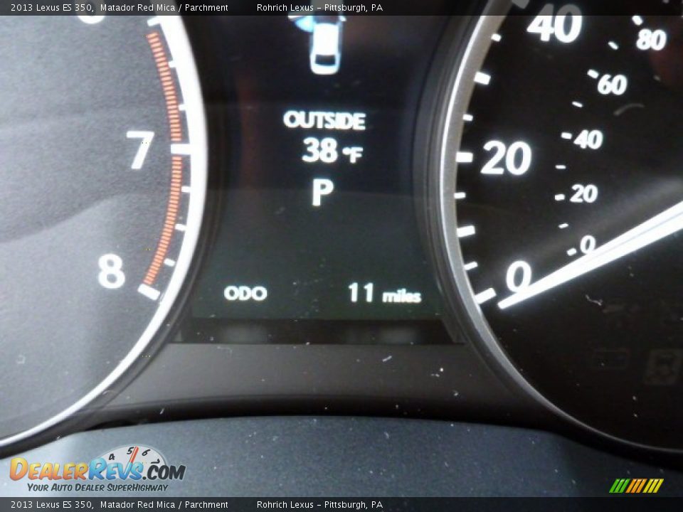 2013 Lexus ES 350 Matador Red Mica / Parchment Photo #19