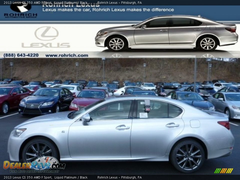 2013 Lexus GS 350 AWD F Sport Liquid Platinum / Black Photo #1