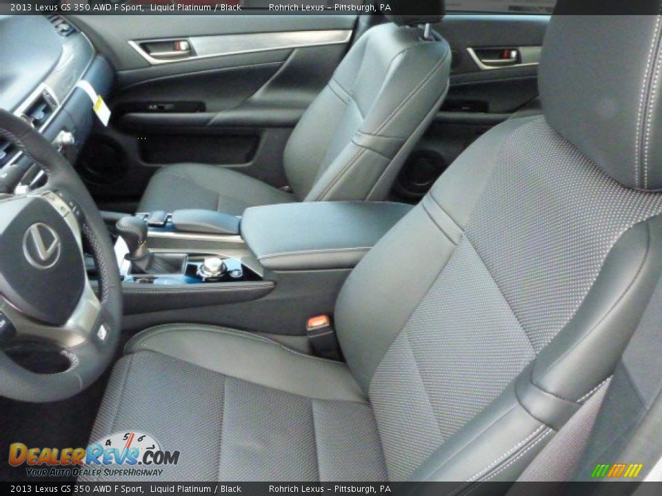 Black Interior - 2013 Lexus GS 350 AWD F Sport Photo #10