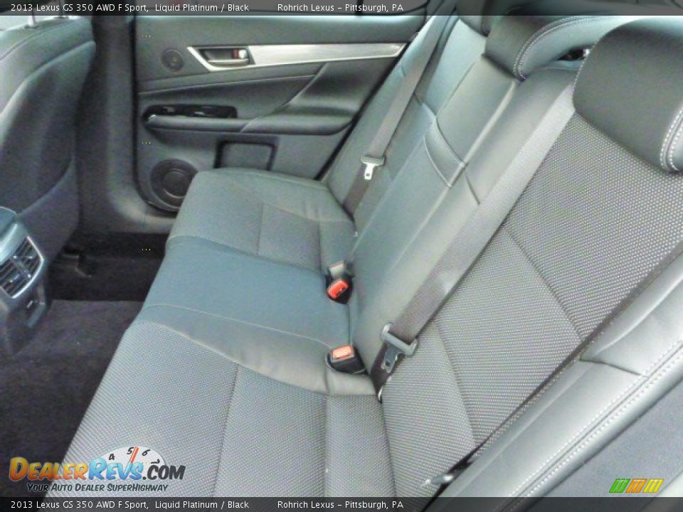 Rear Seat of 2013 Lexus GS 350 AWD F Sport Photo #11