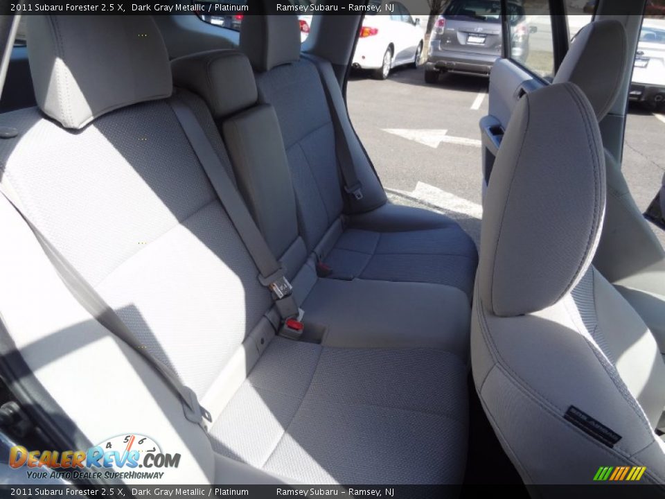 2011 Subaru Forester 2.5 X Dark Gray Metallic / Platinum Photo #25