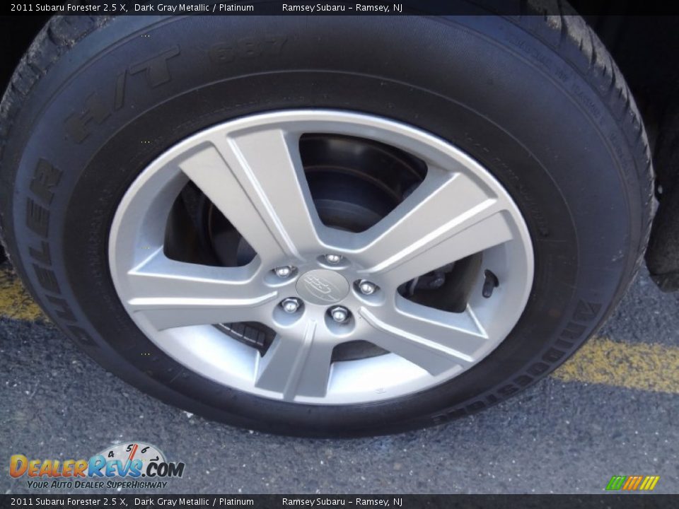 2011 Subaru Forester 2.5 X Dark Gray Metallic / Platinum Photo #31
