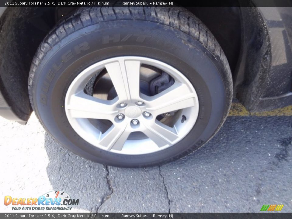 2011 Subaru Forester 2.5 X Dark Gray Metallic / Platinum Photo #34