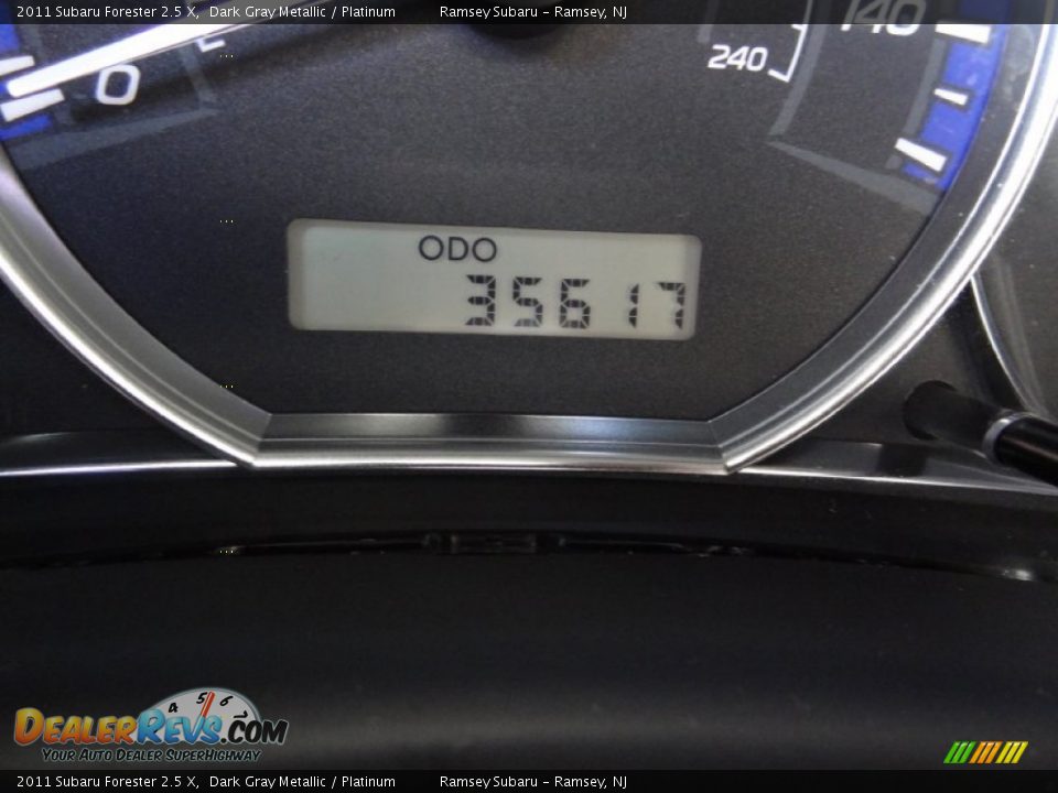 2011 Subaru Forester 2.5 X Dark Gray Metallic / Platinum Photo #35