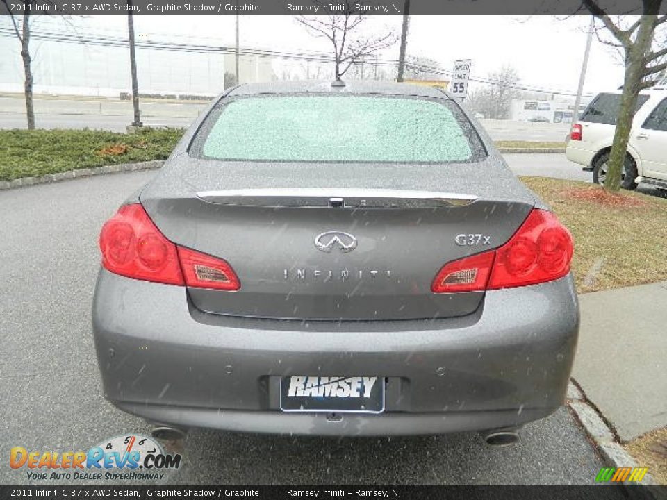 2011 Infiniti G 37 x AWD Sedan Graphite Shadow / Graphite Photo #6