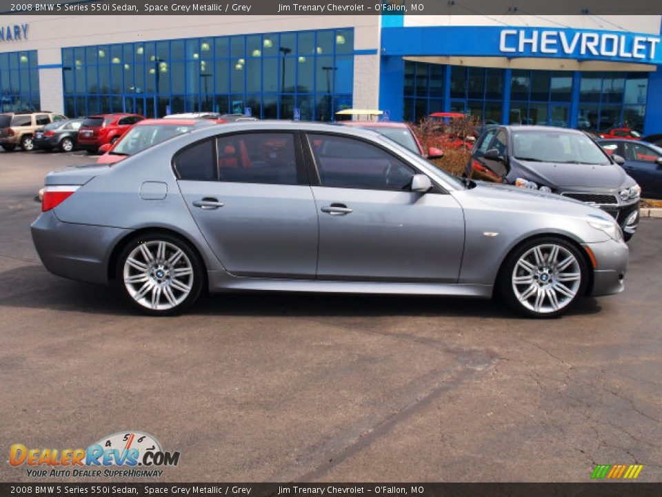 2008 BMW 5 Series 550i Sedan Space Grey Metallic / Grey Photo #1