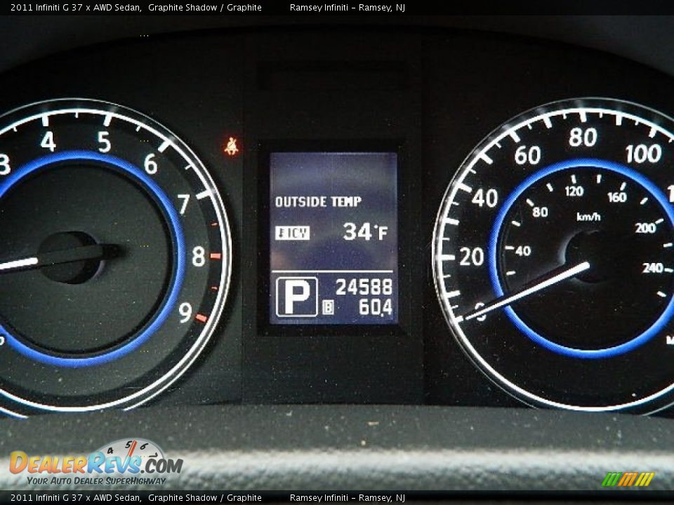 2011 Infiniti G 37 x AWD Sedan Graphite Shadow / Graphite Photo #17