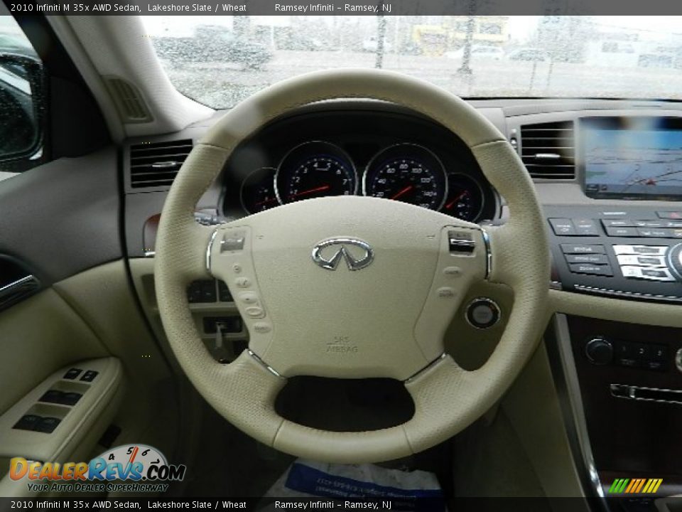 2010 Infiniti M 35x AWD Sedan Steering Wheel Photo #17
